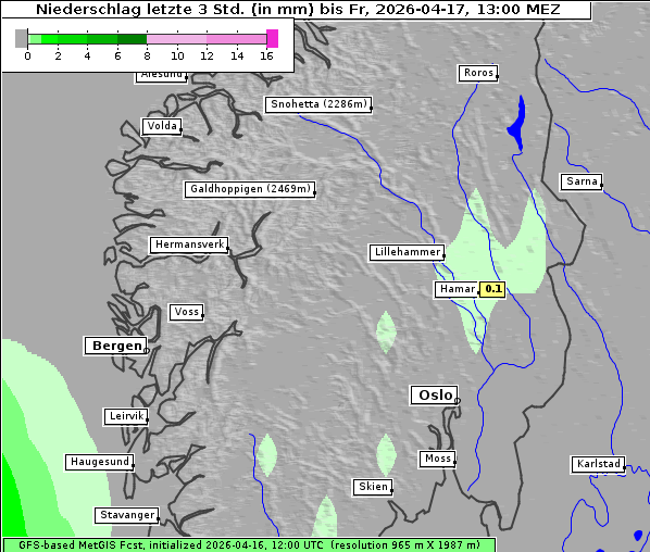 Niederschlag, 17. 4. 2026