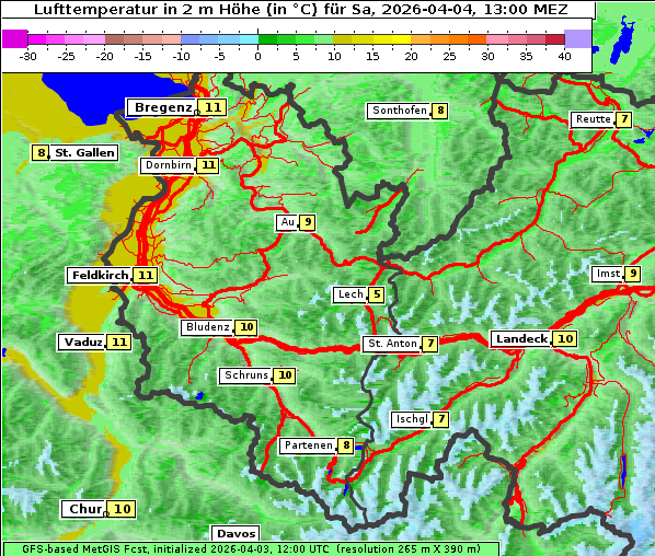 Temperatur, 4. 4. 2026