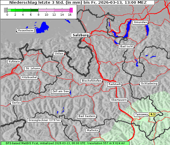 Niederschlag, 13. 3. 2026