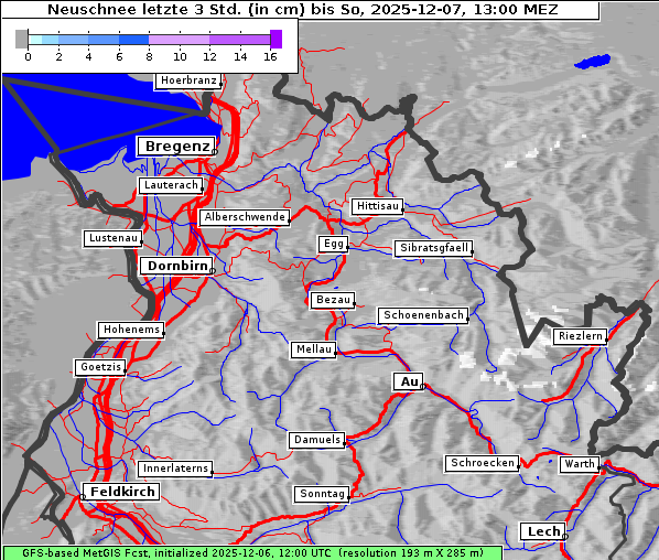 Neuschnee, 7. 12. 2025