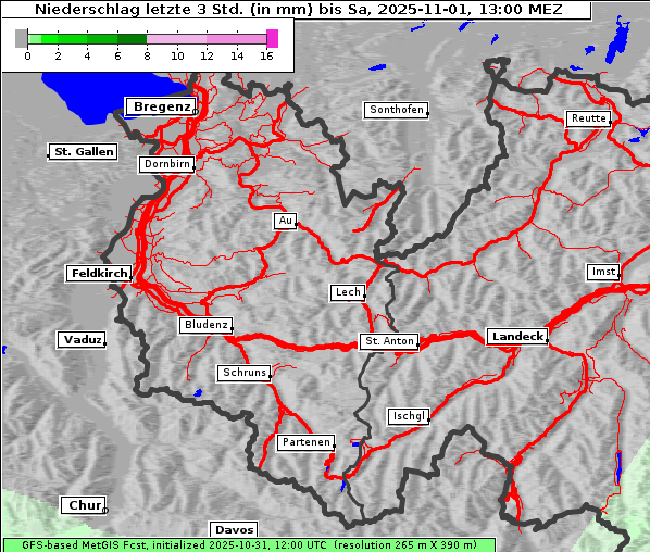Niederschlag, 1. 11. 2025