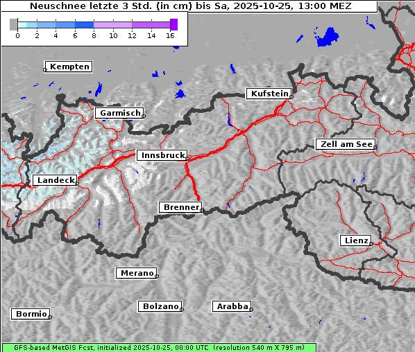 Neuschnee, 25. 10. 2025