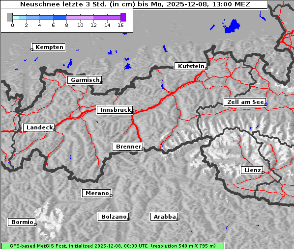 Neuschnee, 8. 12. 2025