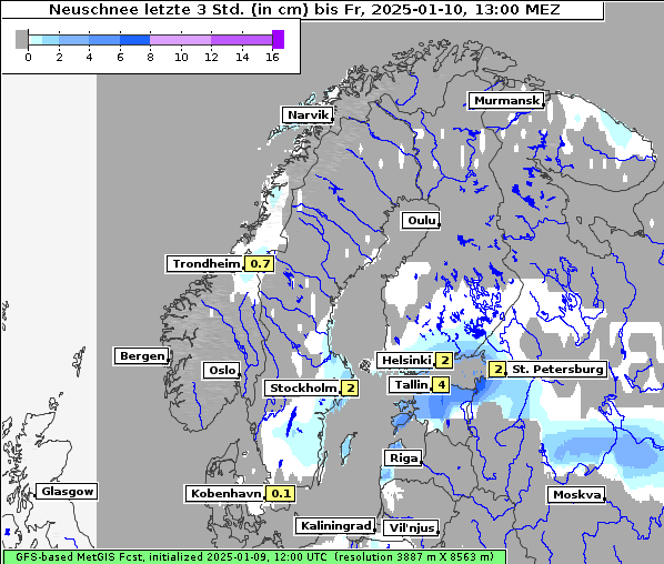 Neuschnee, 10. 1. 2025