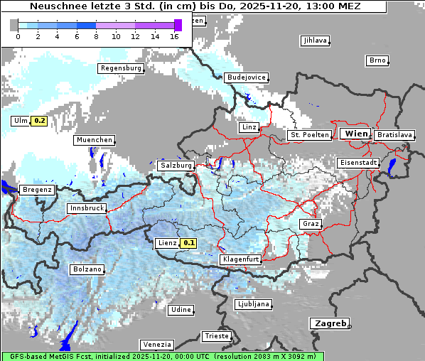 Neuschnee, 20. 11. 2025