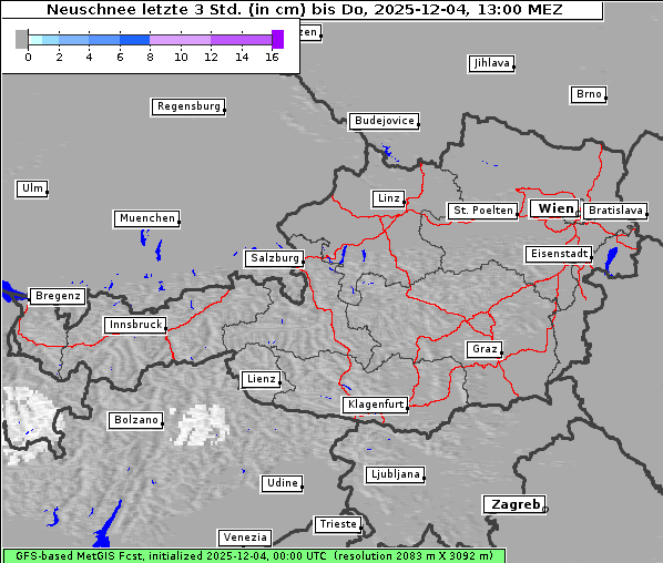 Neuschnee, 4. 12. 2025