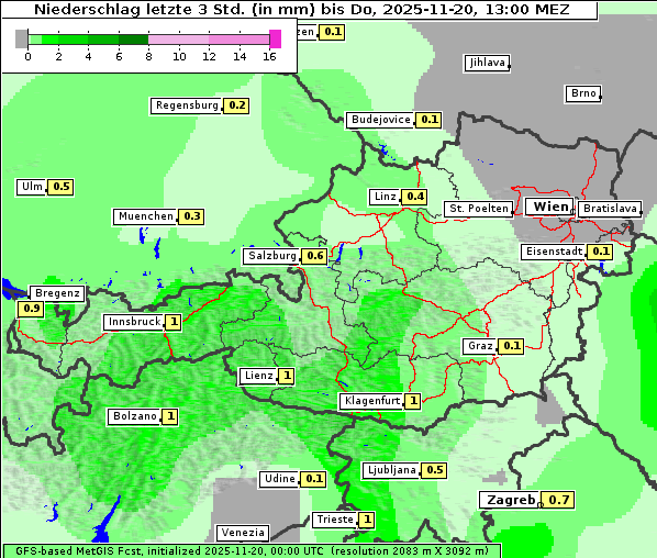 Niederschlag, 20. 11. 2025