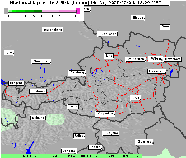 Niederschlag, 4. 12. 2025