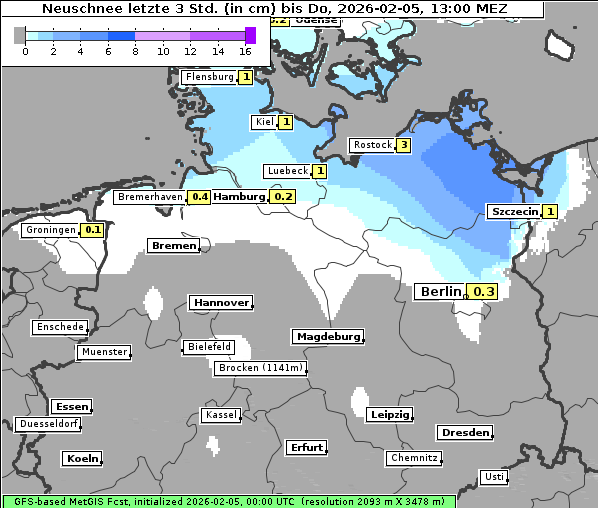 Neuschnee, 5. 2. 2026