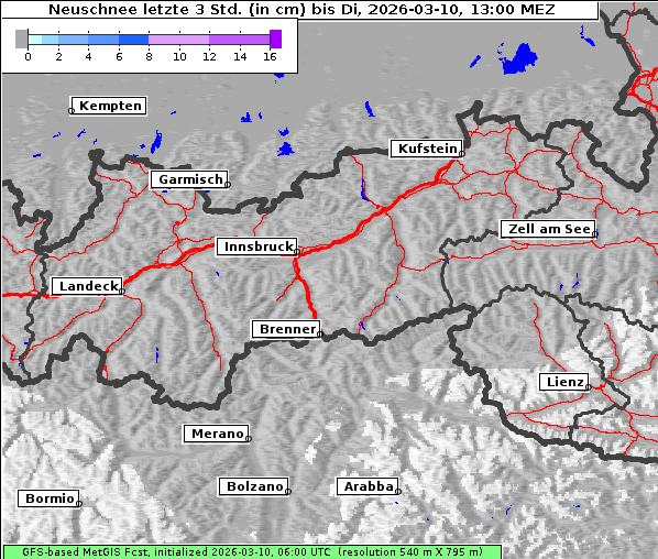 Neuschnee, 10. 3. 2026