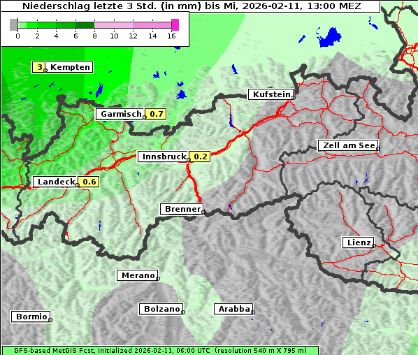 Niederschlag, 11. 2. 2026