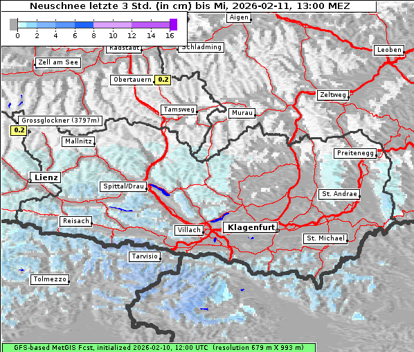 Neuschnee, 11. 2. 2026