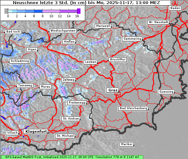 Neuschnee, 17. 11. 2025