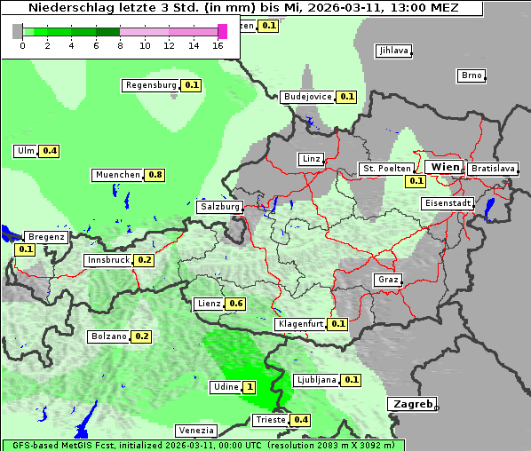 Niederschlag, 11. 3. 2026