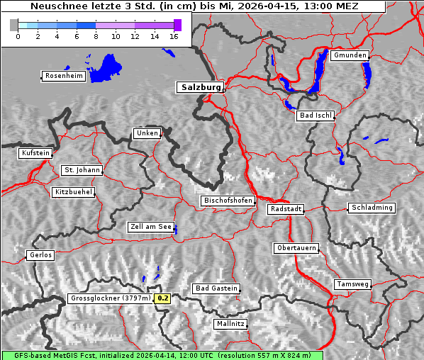 Neuschnee, 15. 4. 2026