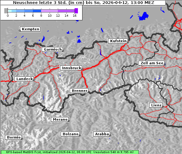 Neuschnee, 12. 4. 2026