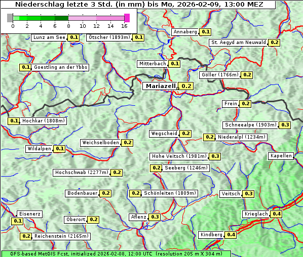 Niederschlag, 9. 2. 2026
