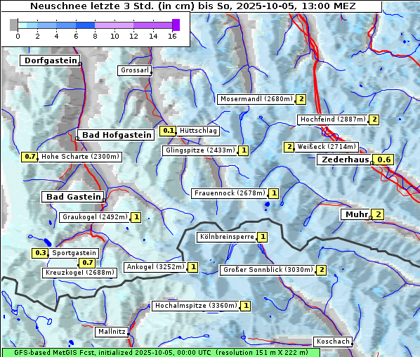 Neuschnee, 5. 10. 2025