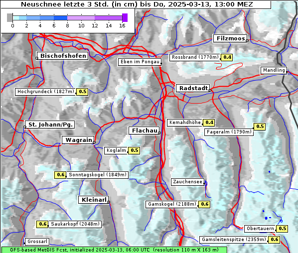 Neuschnee, 13. 3. 2025