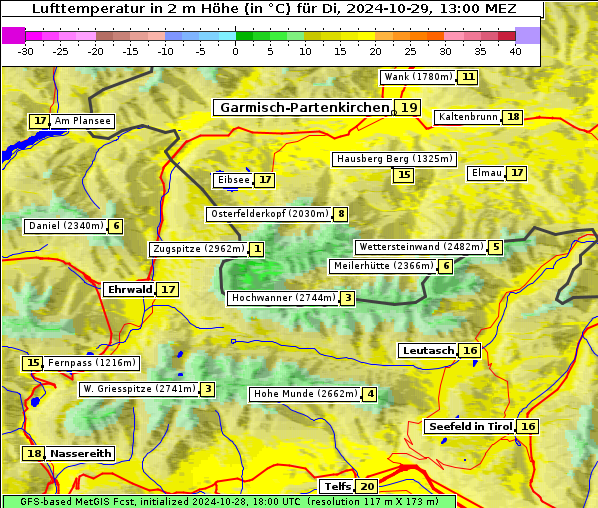 Temperatur, 29. 10. 2024