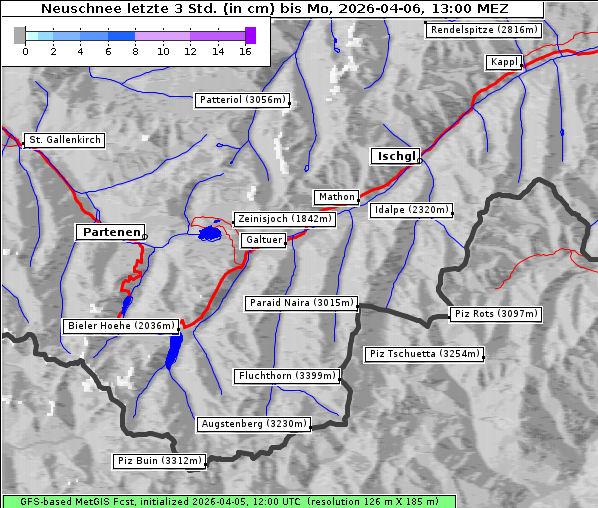 Neuschnee, 6. 4. 2026