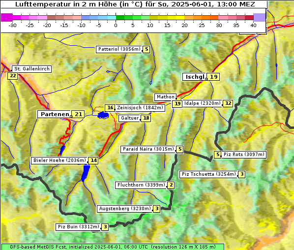 Temperatur, 1. 6. 2025