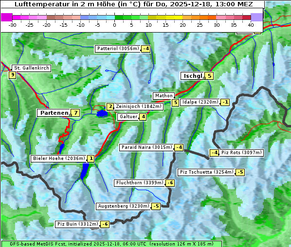 Temperatur, 18. 12. 2025