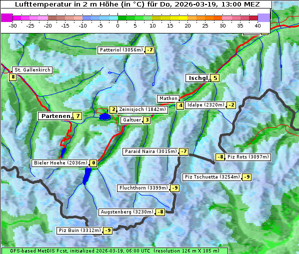 Temperatur, 19. 3. 2026