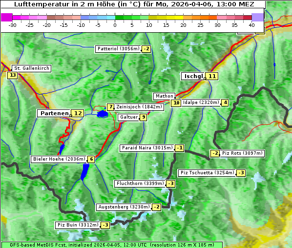 Temperatur, 6. 4. 2026