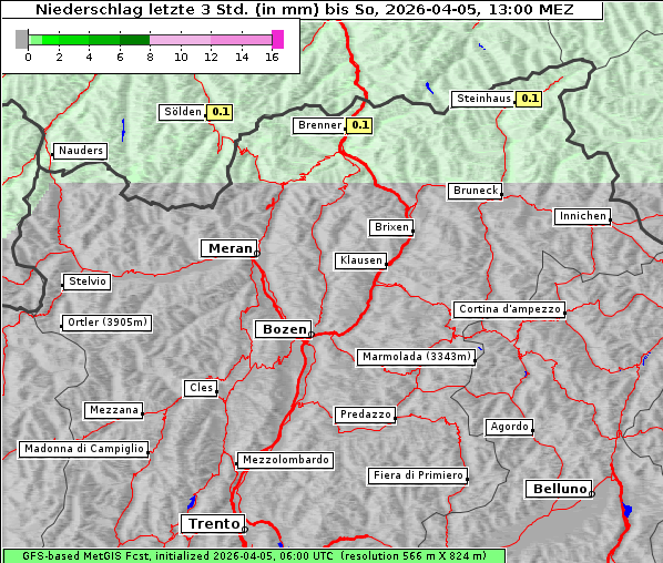 Niederschlag, 5. 4. 2026