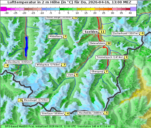 Temperatur, 16. 4. 2026