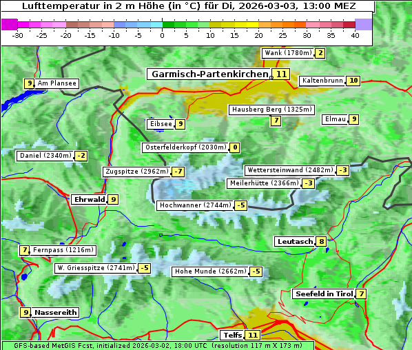 Temperatur, 3. 3. 2026