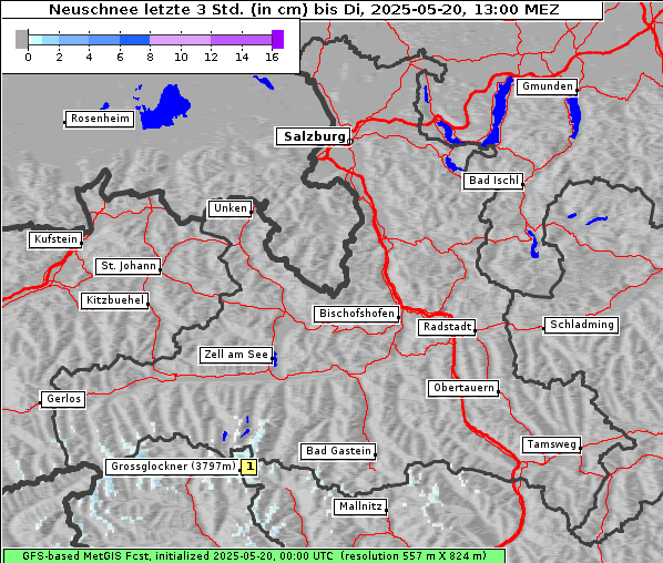 Neuschnee, 20. 5. 2025