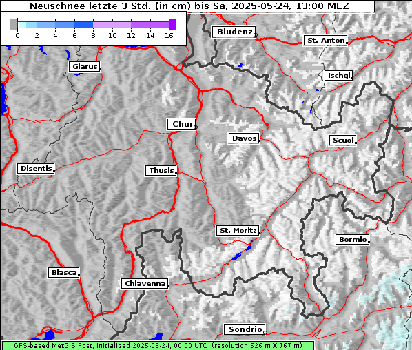 Neuschnee, 24. 5. 2025