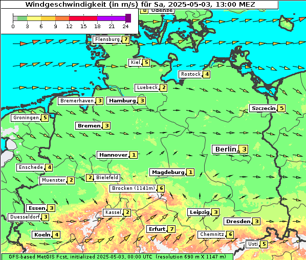 Wind, 3. 5. 2025