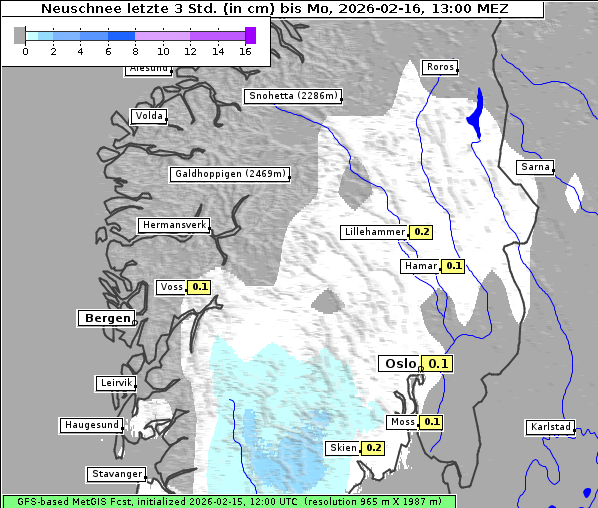 Neuschnee, 16. 2. 2026
