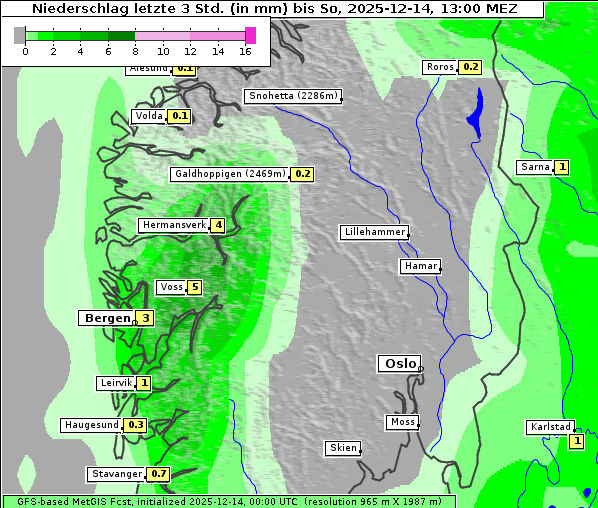 Niederschlag, 14. 12. 2025