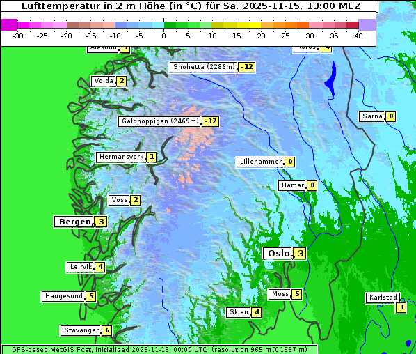 Temperatur, 15. 11. 2025
