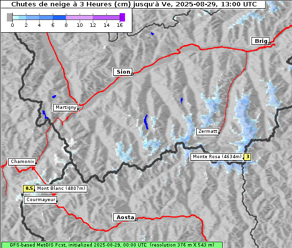 Neuschnee, 29. 8. 2025