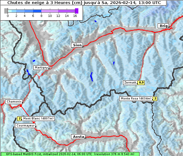 Neuschnee, 14. 2. 2026