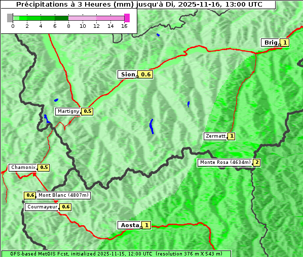 Niederschlag, 16. 11. 2025