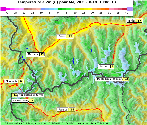 Temperatur, 14. 10. 2025