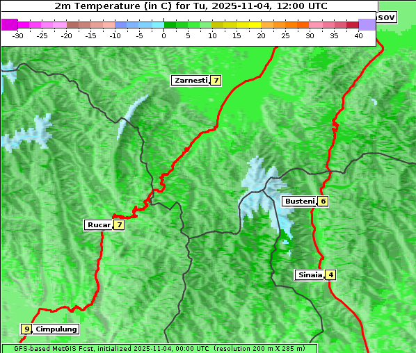 Temperatur, 4. 11. 2025