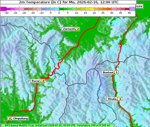 Temperatur, 16. 2. 2026