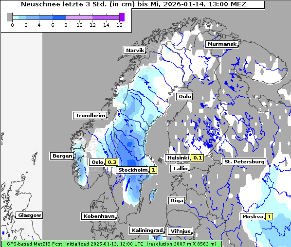 Neuschnee, 14. 1. 2026