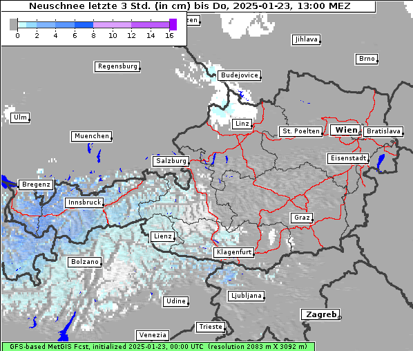 Neuschnee, 23. 1. 2025