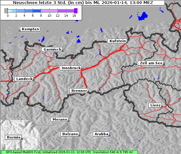 Neuschnee, 14. 1. 2026