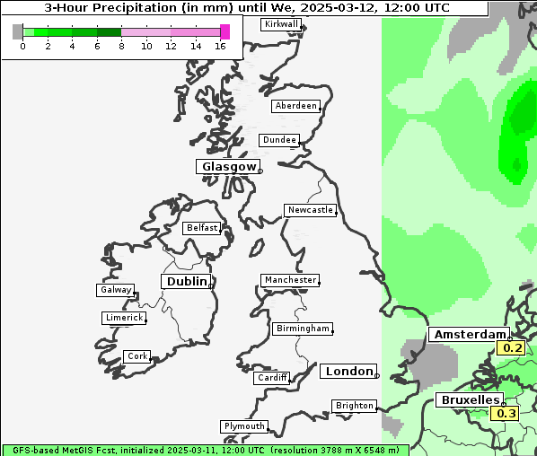 Niederschlag, 12. 3. 2025