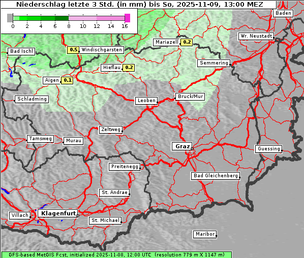 Niederschlag, 9. 11. 2025