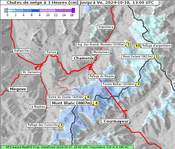 Neuschnee, 18. 10. 2024